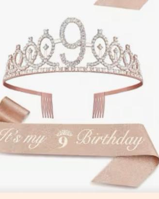 Coroncina 9 anni compleanno