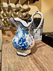 Brocca Vaso Ceramica Vintage Floreale