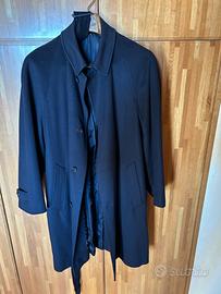 cappotto in cachemere blu