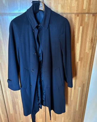 cappotto in cachemere blu