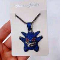 Pokemon Gengar Anime Figura Collana in metallo