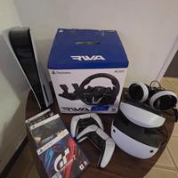 playstation 5 disco + VR2 +sterzo + 