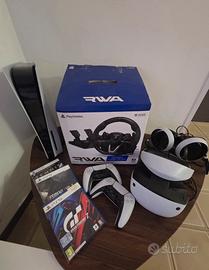 playstation 5 disco + VR2 +sterzo + 