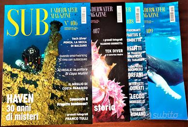 SUB 4  RIVISTE SUBACQUEE NUOVE PERFETTE