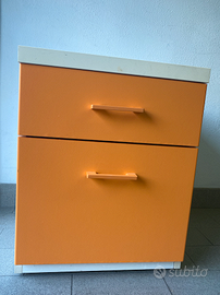 Cassettiera vintage Ferrari in legno – 2 cassetti