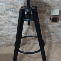 Sgabello modello Dalfred Ikea a vite colore nero 