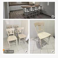 Sgabelli Stosa in legno massello