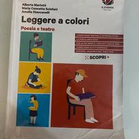 Libro antologia leggere a colori poesia e teatro