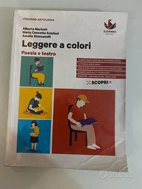 Libro antologia leggere a colori poesia e teatro