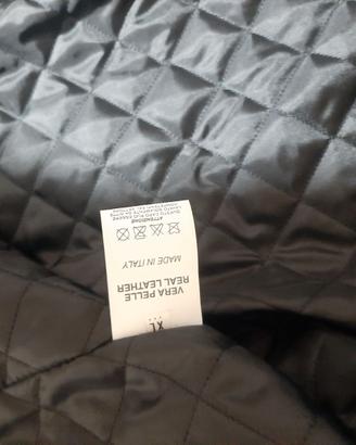 Giubbotto bomber di vera pelle