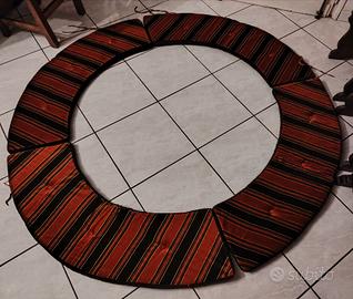 Set 4 Cuscini CopriPanca a Mezzaluna.Anni ‘80,Tess