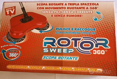 Scopa rotante a tripla spazzola senza fili