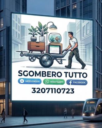 Sgombero, trasloco, servizio discarica
