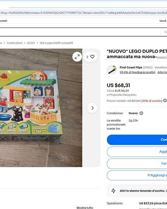 LEGO DUPLO PET SHOP 5656 negozio di animali