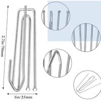 60 ganci in acciaio per sospensione tende