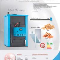 Caldaia policombustibile legna/pellet da 31 Kw