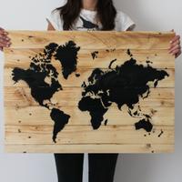 Quadro MONDO in legno artigianale