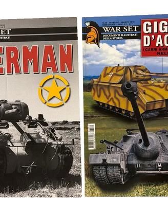 2 Riviste WAR SET Giganti d'Acciaio + Sherman