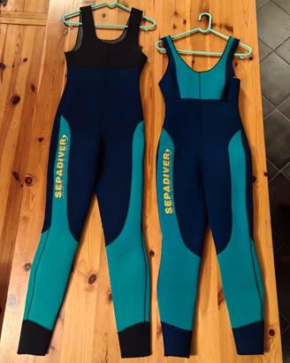2 Set attrezzatura sub completi