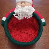 Cestino a forma di Babbo Natale