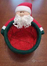 Cestino a forma di Babbo Natale