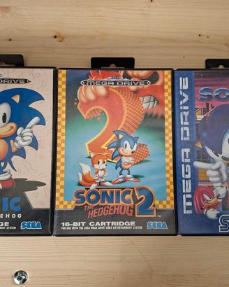 3 giochi sega mega drive sonic 1 2 3 