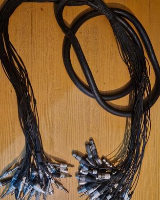 Frusta  cavo Proel 40 fili 4 metri Multipair Snake