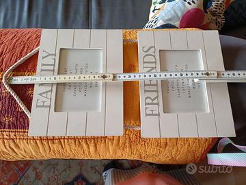 Cornice doppia da parete stile shabby