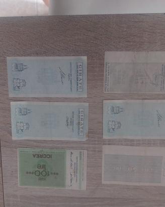 mini assegni in lire