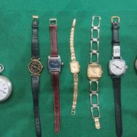 Lotto 7 orologi unisex a carica manuale