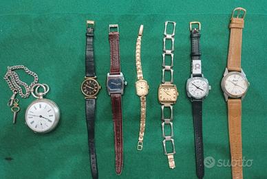 Lotto 7 orologi unisex a carica manuale