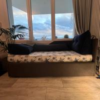 Letto singolo/ divano contenitore con materasso