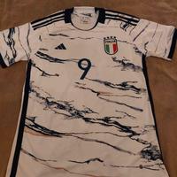Maglia Italia M bianca Adidas numero 9 NUOVA
