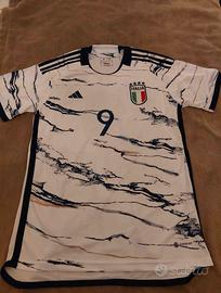 Maglia Italia M bianca Adidas numero 9 NUOVA
