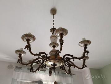 Lampadario a sospensione antiquariato