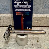 King C. Gillette RASOIO di Sicurezza + Base Stand