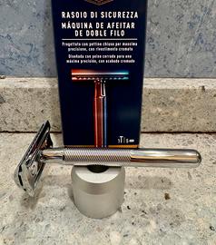 King C. Gillette RASOIO di Sicurezza + Base Stand