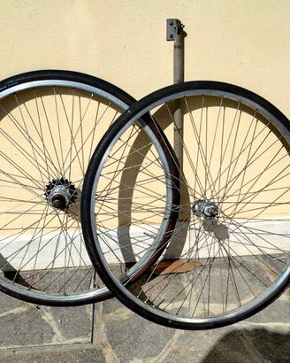 ruote bicicletta vintage gommate Michelin