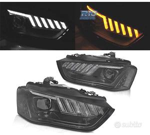 FARI PER AUDI A4 B8 12-15 XENON LED DINAMICI NERI