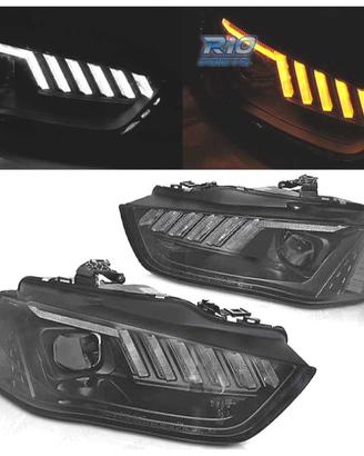 FARI PER AUDI A4 B8 12-15 XENON LED DINAMICI NERI