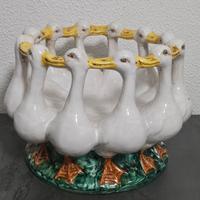 Centrotavola antico ceramica dipinta a mano 