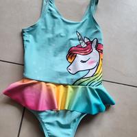 costume da bagno unicorno bambina 8-9 anni