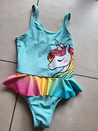costume da bagno unicorno bambina 8-9 anni