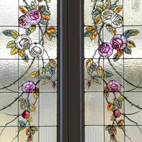 Vetrate artistiche porta finestra muro sopraluce