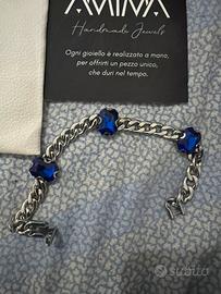 Bracciale Amima in acciaio inox con pietre