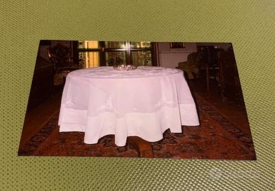 Tovaglia ricamata cotone/organza