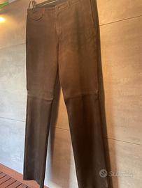 Prada Pantaloni da uomo in camoscio