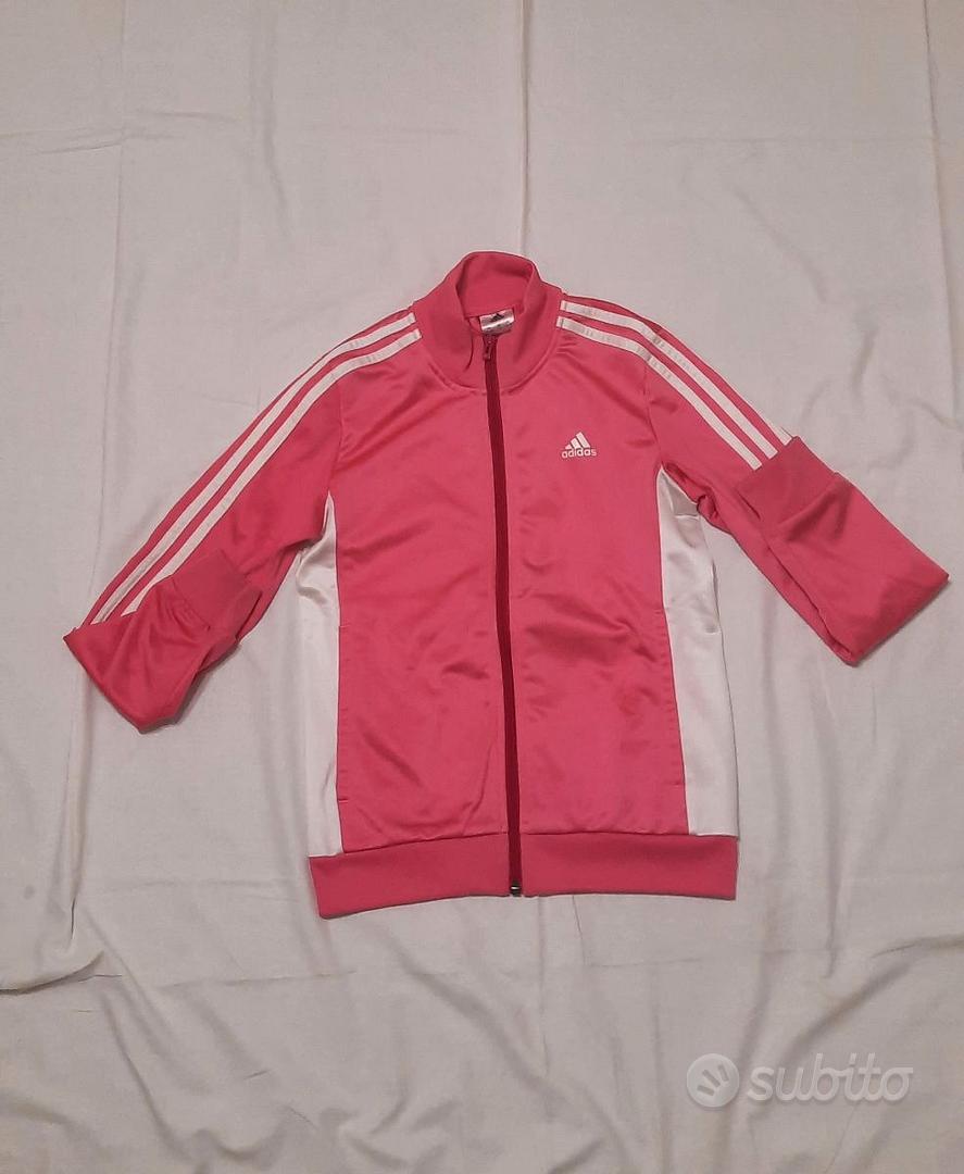 Felpa Adidas Bambina Rosa Bianco Fucsia Abbigliamento e Accessori In vendita a Roma