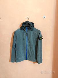 Felpa Stone Island tg S con zip e cappuccio