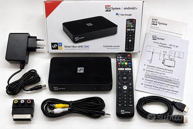 DECODER TELE System UP T2 4K Android TV, COMPLETO
